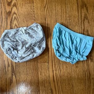 Kids Floral and Blue Bloomers Set